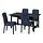 BERGMUND/NORDVIKEN - table and 4 chairs, black/Kvillsfors dark blue/blue black, 152/223 cm | IKEA Indonesia - PE946098_S1