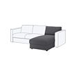 VIMLE - Chaise longue section, Gunnared medium grey
