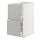 METOD/MAXIMERA - base cb 2 fronts/2 high drawers, white/Havstorp light grey, 40x60x80 cm | IKEA Indonesia - PE916244_S1