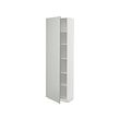 METOD - High cabinet with shelves, white/Havstorp light grey, 60x37x200 cm