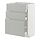 METOD/MAXIMERA - base cabinet with 3 drawers, white/Havstorp light grey, 60x37x80 cm | IKEA Indonesia - PE916052_S1