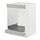 METOD/MAXIMERA - base cab for hob+oven w drawer, white/Havstorp light grey, 60x60x80 cm | IKEA Indonesia - PE916168_S1