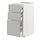 METOD/MAXIMERA - base cb 3 frnts/2 low/1 md/1 hi drw, white/Havstorp light grey, 40x60x80 cm | IKEA Indonesia - PE916195_S1