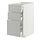 METOD/MAXIMERA - base cabinet with 3 drawers, white/Havstorp light grey, 40x60x80 cm | IKEA Indonesia - PE916092_S1