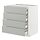 METOD/MAXIMERA - base cb 4 frnts/2 low/3 md drwrs, white/Havstorp light grey, 80x60x80 cm | IKEA Indonesia - PE916095_S1