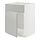 METOD - base cabinet f sink w door/front, white/Havstorp light grey, 60x60x80 cm | IKEA Indonesia - PE916163_S1