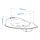 TOSSIG - toilet seat, white/turquoise | IKEA Indonesia - PE982611_S1