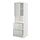 METOD/MAXIMERA - hi cab f micro w door/2 drawers, white/Havstorp light grey, 60x60x200 cm | IKEA Indonesia - PE916215_S1