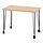 KRILLE/LINNMON - desk, white stained oak effect/black, 100x60 cm | IKEA Indonesia - PE916254_S1