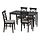 DANDERYD/INGOLF - meja dan 4 kursi, hitam/Nolhaga abu-abu krem, 130 cm | IKEA Indonesia - PE916293_S1