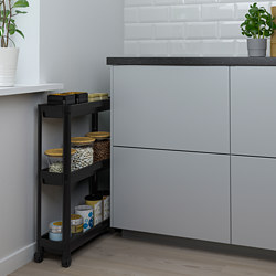 VESKEN - Trolley, black, 54x18x71 cm