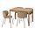 KRYLBO/EKEDALEN - table and 4 chairs, oak/Tonerud dark beige, 120/180 cm | IKEA Indonesia - PE916333_S1