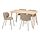 KRYLBO/LISABO - meja dan 4 kursi, veneer kayu ash/Tonerud krem tua, 140 cm | IKEA Indonesia - PE916338_S1