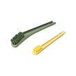 PEPPRIG - 2 in 1 shoe brush with scraper, green/yellow
