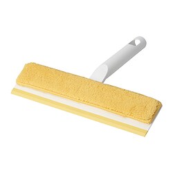 PEPPRIG - Bantln squeegee/lap srt mkro 2-in 1, kuning, 25 cm