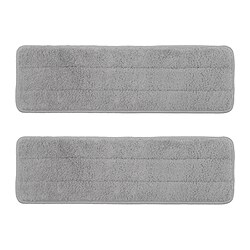 PEPPRIG - Microfibre pad for flat mop, grey, 12x37 cm