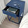 VIKHAMMER - meja samping tempat tidur, biru, 40x39 cm | IKEA Indonesia - PE946196_S1