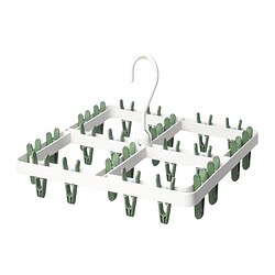 SLIBB - Hang dryer 24 clothes pegs, green