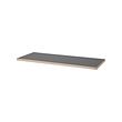 LAGKAPTEN - table top, dark grey/wood effect, 140x60 cm | IKEA Indonesia - PE982745_S2