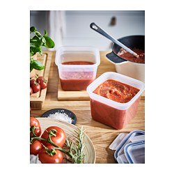 IKEA 365+ - Food container, square/plastic, 1.4 l