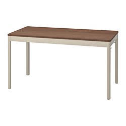 IDÅSEN - Table, brown/beige, 140x70x75 cm