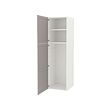 ENHET - Storage combination, white/grey frame, 60x62x210 cm