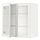 METOD - wall cabinet w shelves/2 glass drs, white/Hejsta white clear glass, 80x37x80 cm | IKEA Indonesia - PE878198_S1