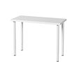 OLOV/LINNMON - Desk, white, 100x45 cm