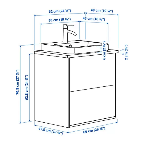 BACKSJÖN/ÄNGSJÖN Measurement Illustration