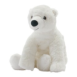 SNUTTIG - Boneka, putih beruang kutub, 29 cm