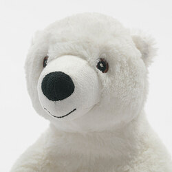 SNUTTIG - Boneka, putih beruang kutub, 29 cm