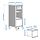 BEKANT - unit penyimpanan dg roda, jaring/hitam, 41x101 cm | IKEA Indonesia - PE946322_S1