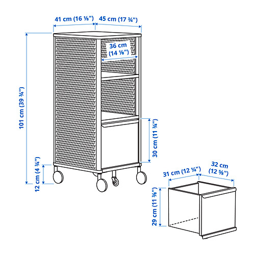 BEKANT Measurement Illustration