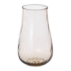 PÅSKÖTRÄD - Vase, glass/light brown, 13.5 cm