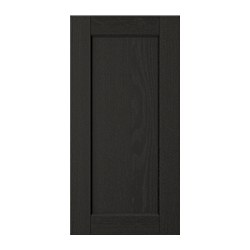 LERHYTTAN - Door, black stained, 30x60 cm