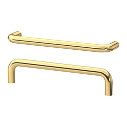 BAGGANÄS - Handle, brass-colour, 143 mm