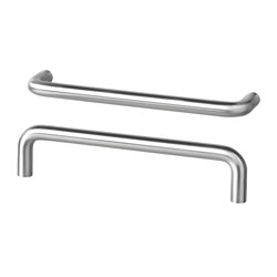 BAGGANÄS - Handle, stainless steel, 143 mm