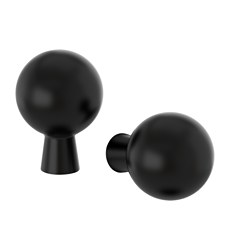 BAGGANÄS - Knob, black, 20 mm
