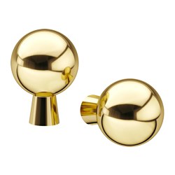 BAGGANÄS - Knob, brass-colour, 20 mm