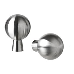 BAGGANÄS - Knob, stainless steel, 20 mm
