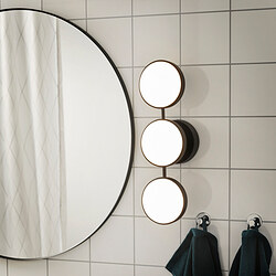 KABOMBA - LED wall lamp, dimmable matt/black, 47x14 cm