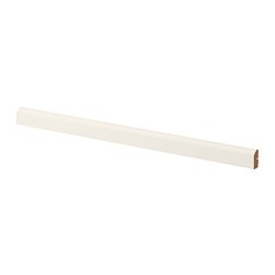 BODBYN - Contoured deco strip/moulding, off-white, 221x6 cm