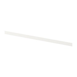 FÖRBÄTTRA - Cover strip and fittings, white, 59.7x2.2 cm