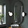 KABOMBA - LED wall lamp with mirror, dimmable matt/black, 20 cm | IKEA Indonesia - PE837066_S1