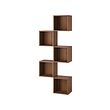 EKET - Wall-mounted storage combination, walnut effect, 70x25x175 cm