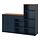 SKRUVBY - kombinasi penyimpanan, hitam-biru, 180x140 cm | IKEA Indonesia - PE946380_S1