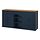 SKRUVBY - kombinasi penyimpanan, hitam-biru, 190x90 cm | IKEA Indonesia - PE946381_S1