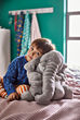 JÄTTESTOR - Soft toy, elephant/grey