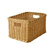 TRUMMIS - Basket, handmade rattan, 25x35x20 cm