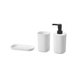 STORAVAN - Perlengkapan mandi, set isi 3, putih